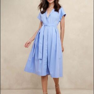 Banana Republic Light Blue Midi Dress